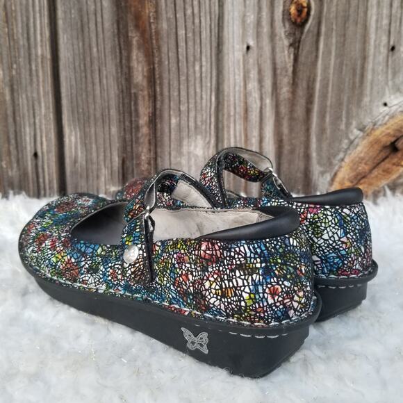 Rainbow Mosaic Mary Janes Alegria Size EU 37 US 7-7.5 Belle Cathedral Bel 391 - Picture 4 of 13